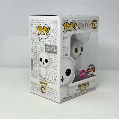 * 2ª MÃO * Funko POP! Harry Potter Hedwig #76 Flocked SE