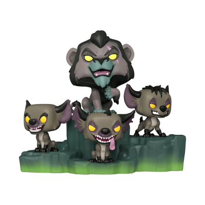 Funko POP! Deluxe Villains Assemble: Scar With Hyenas #1204 Special Edition