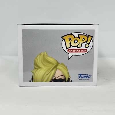 Caixa Funko POP! Animation com personagem de cabelo amarelo