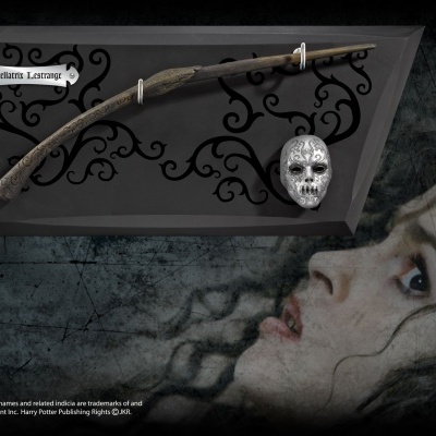 Harry Potter Bellatrix Lestrange's Wand and Display The Noble Collection