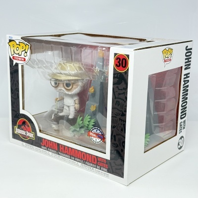 * 2ª MÃO * Funko POP! Town Jurassic Park John Hammond With Gates #30 SE