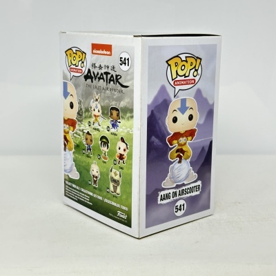 Embalagem do Funko Pop! Animation Aang on Airscooter de Avatar The Last Airbender