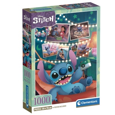 Puzzle Disney Stitch 1000 Peças + Poster Clementoni