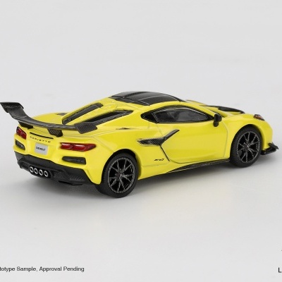 Diecast 1:64 Chevrolet Corvette C8 ZR1 Accelerate Yellow 2025 - Mini GT