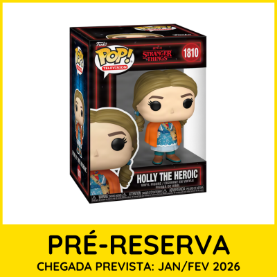Funko Pop! de vinil Holly The Heroic da série Stranger Things embalado