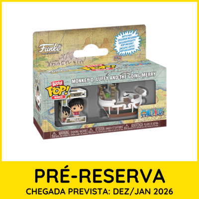 * PRÉ-RESERVA * Bitty POP! Rides One Piece Monkey D. Luffy and The Going Merry