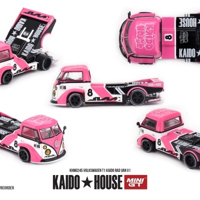 Diecast 1:64 Volkswagen T1 Kaido Rad Van V1 1972 - Mini GT