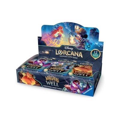 Caixa Completa Disney Lorcana Trading Card Game Whispers in the Well (Em Inglês)