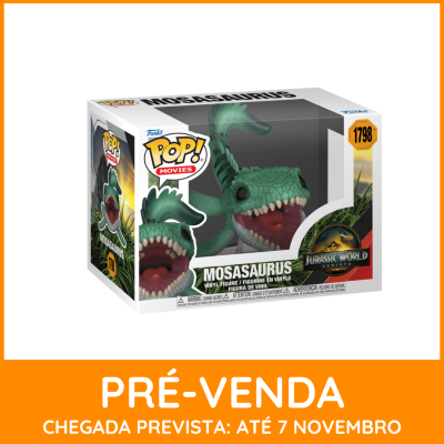 * EM PRÉ-VENDA ONLINE * Funko POP! Movies Jurassic World Rebirth Mosasaurus #1798