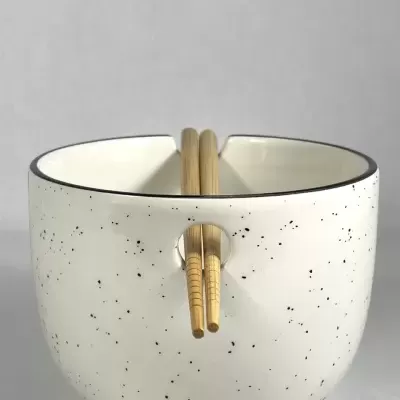 Ramen Bowl With Chopsticks Demon Slayer Logo 414ml Just Funky