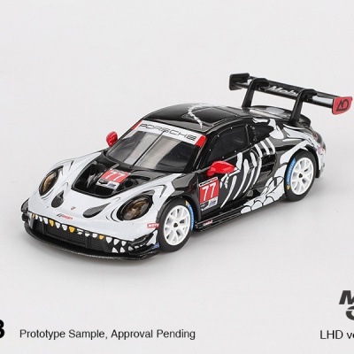 Diecast 1:64 Porsche 911 (992) GT3 R #77 GTD PRO AO Racing Petit Le Mans 2025 - Mini GT