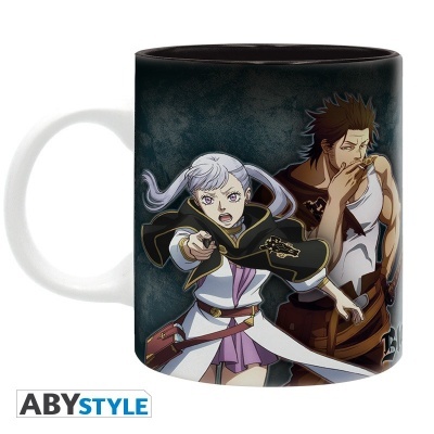 Caneca de cerâmica com personagens de anime em cores