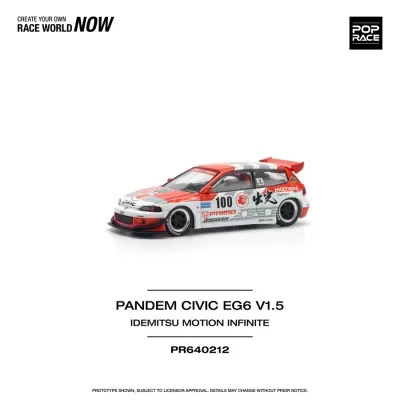 Diecast 1:64 Honda Pandem Civic EG67 V1.5 Idemitsu Motion Infinite - Pop Race