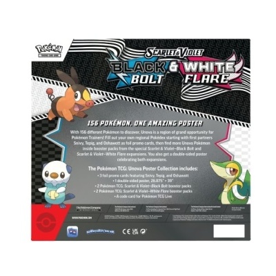 Pokémon Trading Card Game Scarlet & Violet Black Bolt and White Flare Poster Collection (Em Inglês)