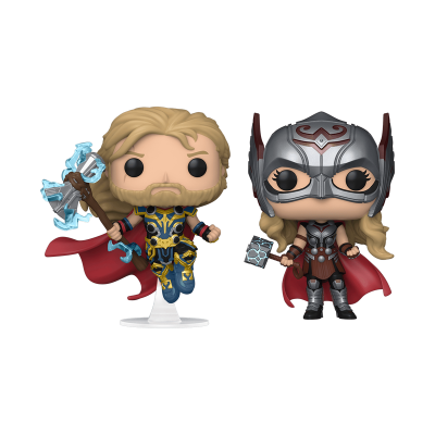 Funko POP! Marvel Studios Thor Love And Thunder Thor & Mighty Thor 2 Pack SE