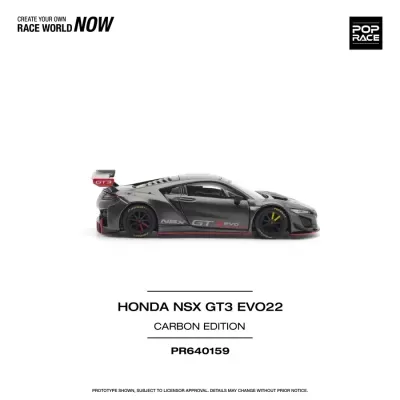 Diecast 1:64 Honda NSX GT3 Evo22 Carbon Edition - Pop Race