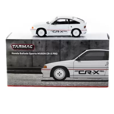 Miniatura de carro Honda Ballade Sports MUGEN CR-X PRO branco sobre caixa