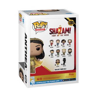 Funko Pop! Anthena do filme Shazam! Fury of the Gods na caixa