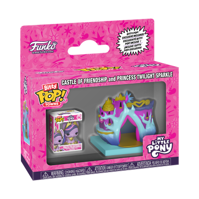 * PRÉ-RESERVA * Bitty POP! Towns My Little Pony Princess and Twilightsparkle Castel of Friendship