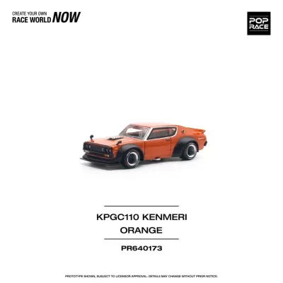 Diecast 1:64 Nissan Skyline GT-R V8 Drift Kenmeri Orange - Pop Race