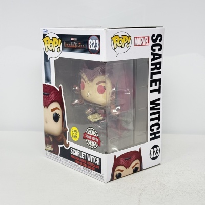 * 2ª MÃO * Funko POP! Marvel Studios Wandavision Scarlet Witch #823 GITD SE