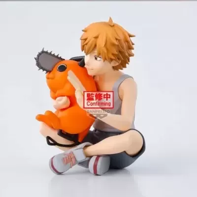 Figura Chainsaw Man Break Time Collection Denji & Pochita 7cm Banpresto