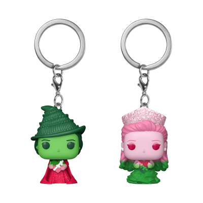 * PRÉ-RESERVA * Funko Pocket POP! Keychain Movies Wicked Elphaba Thropp & Glinda Upland (Ombre) 2 Pack
