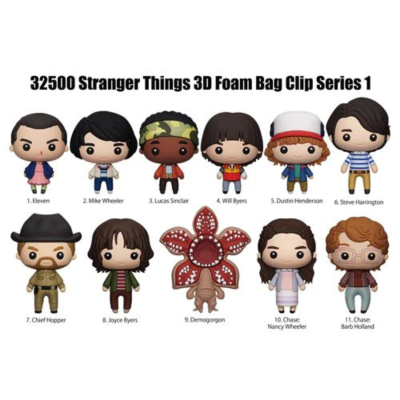 Porta-Chaves Mistério Stranger Things Bag Clips Series 1 6cm