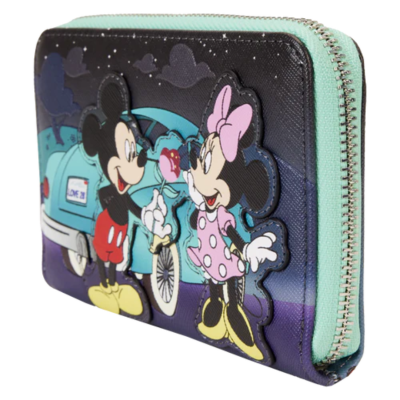 Carteira LoungeFly Disney Mickey & Minnie Mouse Date Night Drive-In