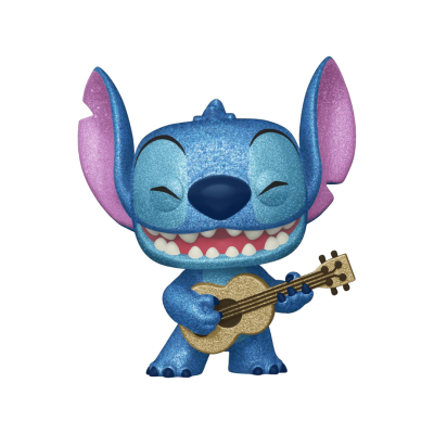 * EM PRÉ-VENDA ONLINE * Funko POP! Disney Lilo & Stitch Stitch With Ukulele #1044 Diamond Glitter SE