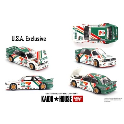 Diecast 1:64 BMW M3 Kaido Works Larry Chen V1 USA Exclusive - Mini GT
