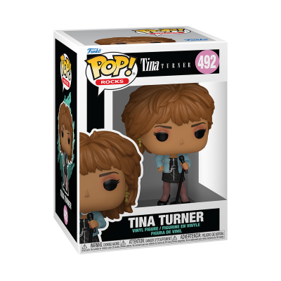 Figura Funko Pop! Tina Turner número 492 em caixa