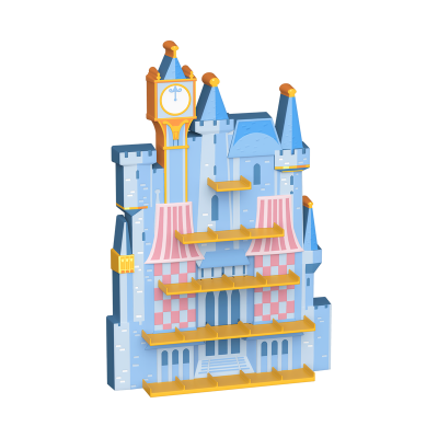 Bitty POP! Display Disney Cinderella Cinderella's Castle