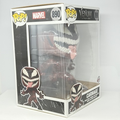 * 2ª MÃO * Funko POP! Marvel Venom Let There Be Carnage Carnage 10" #890 SE (Jumbo Sized POP!)