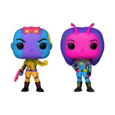 Funko POP! Marvel Studios Guardians Of The Galaxy Volume 3 Nebula & Mantis 2 Pack Black Light SE