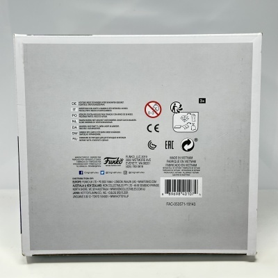 Caixa branca com texto e símbolos de aviso