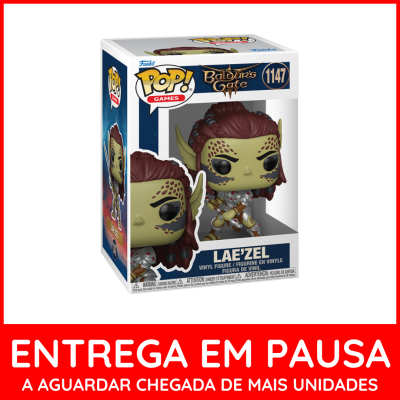 Funko Pop! Games Laezel Baldurs Gate figura de vinil na caixa.