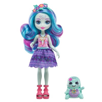 Boneca Enchantimals Sunshine Beach Tolene Turtle & Holder Mattel