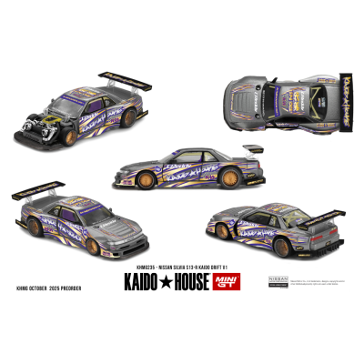Diecast 1:64 Nissan Silvia S13-R Kaido Drift V1 - Mini GT