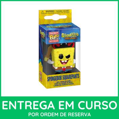 Chaveiro Vinyl SpongeBob SquarePants em embalagem colorida
