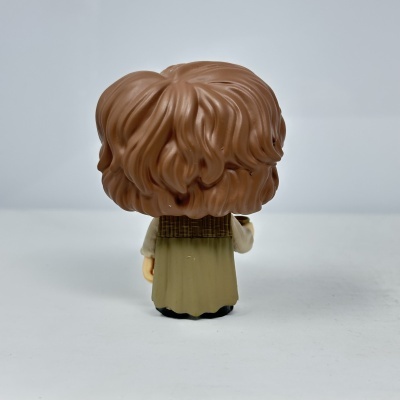 Figura colecionável de plástico vista de costas