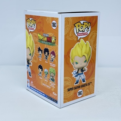 * 2ª MÃO * Funko POP! Animation The Movie Dragon Ball Super Broly Super Saiyan Gogeta Charing Kidan #1863 CHASE