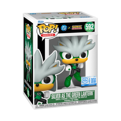 Funko POP! DC Heroes Justice League and Sonic Silver as Green Lantern #592 SE