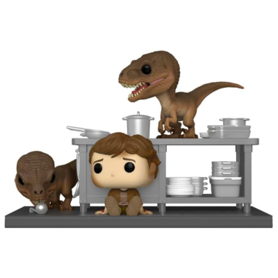 Funko POP! Moment Movies Jurassic Park Tim Murphy With Velociraptors #1199 Special Edition