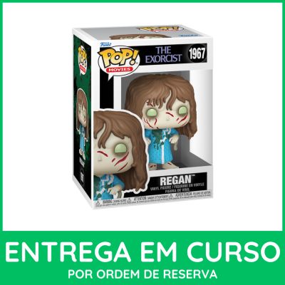 Figura de vinil Funko Pop! Regan do filme The Exorcist na embalagem