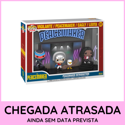 * PRÉ-RESERVA * Funko POP! Moment Deluxe Television DC Heroes Peacemaker Peacemaker Introduction - Vigilante / Peacemaker / Eagly / Leota #01
