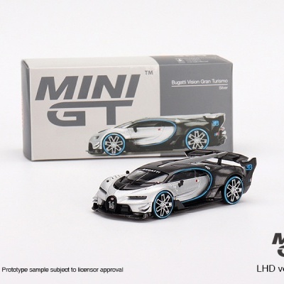 Diecast 1:64 Bugatti Vision Gran Turismo Silver - Mini GT