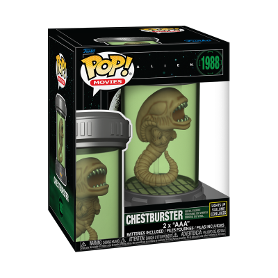 Funko Pop! Movies figura Chestburster Alien 1988 em embalagem preta com janela