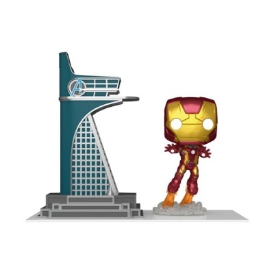 Funko POP! Town Marvel Studios The Infinity Saga Avengers Tower And & Iron Man #35 GITD SE