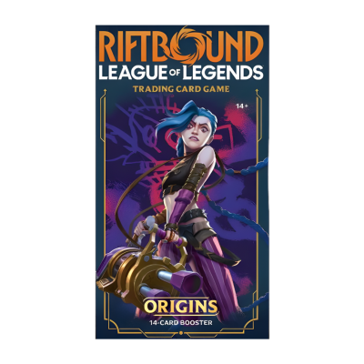 * LANÇAMENTO 31/10/25 * Booster League of Legends Trading Card Game RiftBound Origins (1 Unidade) (Em Inglês)